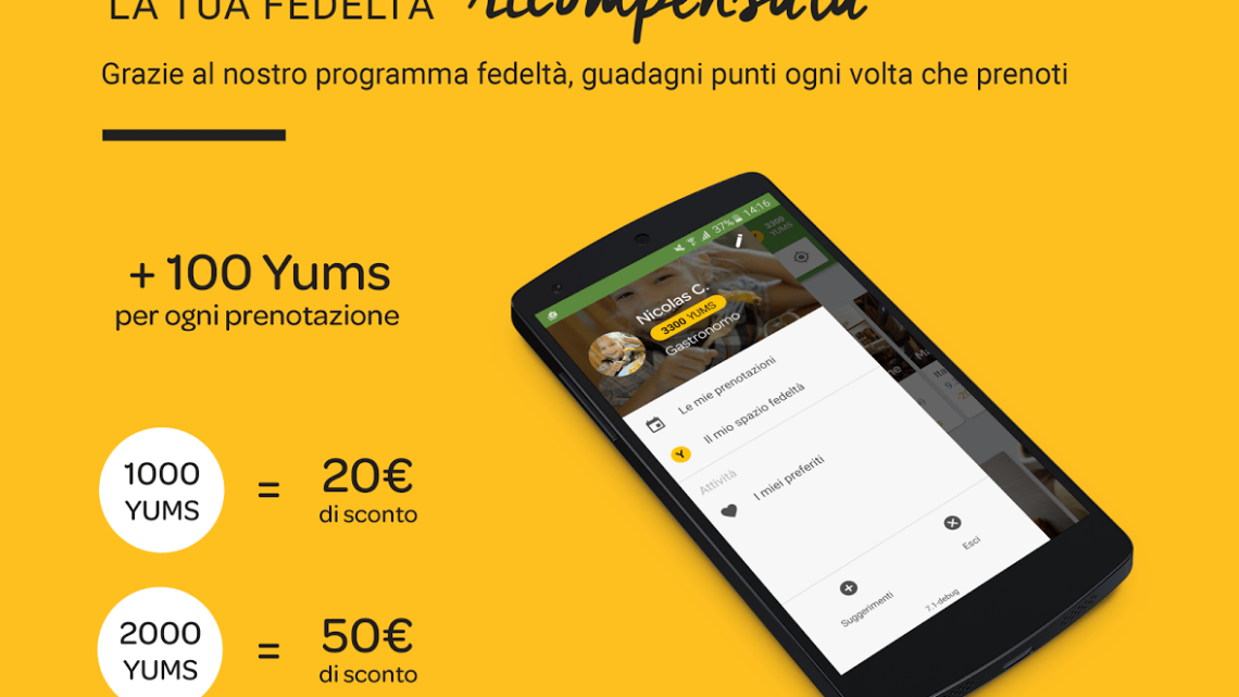 Thefork: guadagna subito 1000 Yums e mangia GRATIS con Presenta un amico! Thefork: guadagna subito 1000 Yums e mangia GRATIS con Presenta un amico!